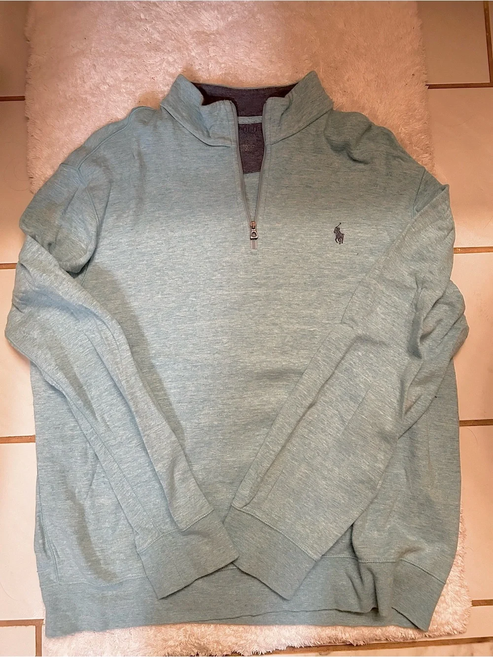 Polo Ralph Lauren Light Blue 1/4 Zip Pullover Men’s Large
